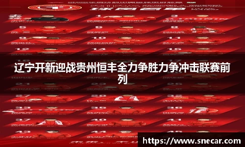 辽宁开新迎战贵州恒丰全力争胜力争冲击联赛前列